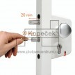 Elektrický zámek LEKQ U4 s funkcí FAIL OPEN | profil 60 mm | antracitový šedý