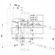 Elektrický zámek LIKQ U4 s funkcí FAIL CLOSE | profil 40 mm | stříbrný