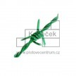 Ostnatý drát PRIMA poplastovaný | zelená RAL 6005 | drát 2,0 mm | svitek 50 m