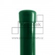 Plastový klobouček na sloupek | kruhový profil Ø 48 mm | zelený