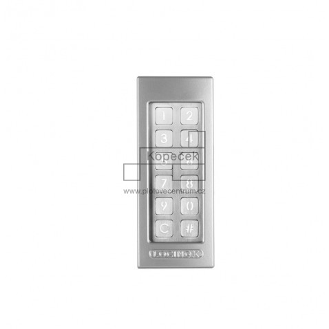 Kódovací klávesnice SLIMSTONE - stříbrná ALUM | 1 relé