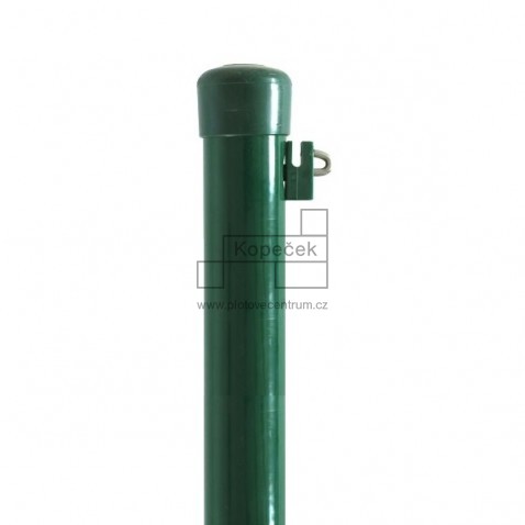 Plotový sloupek PRIMA poplastovaný 2250 mm | kruhový profil Ø 38 mm | zelená RAL 6005