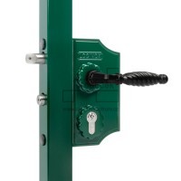 Malý ozdobný zámek LAKY F2 | profil 30 mm | zelený