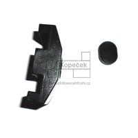 Příchytka 2D SUPER pro sloupek 60 × 60 mm | PVC | černá