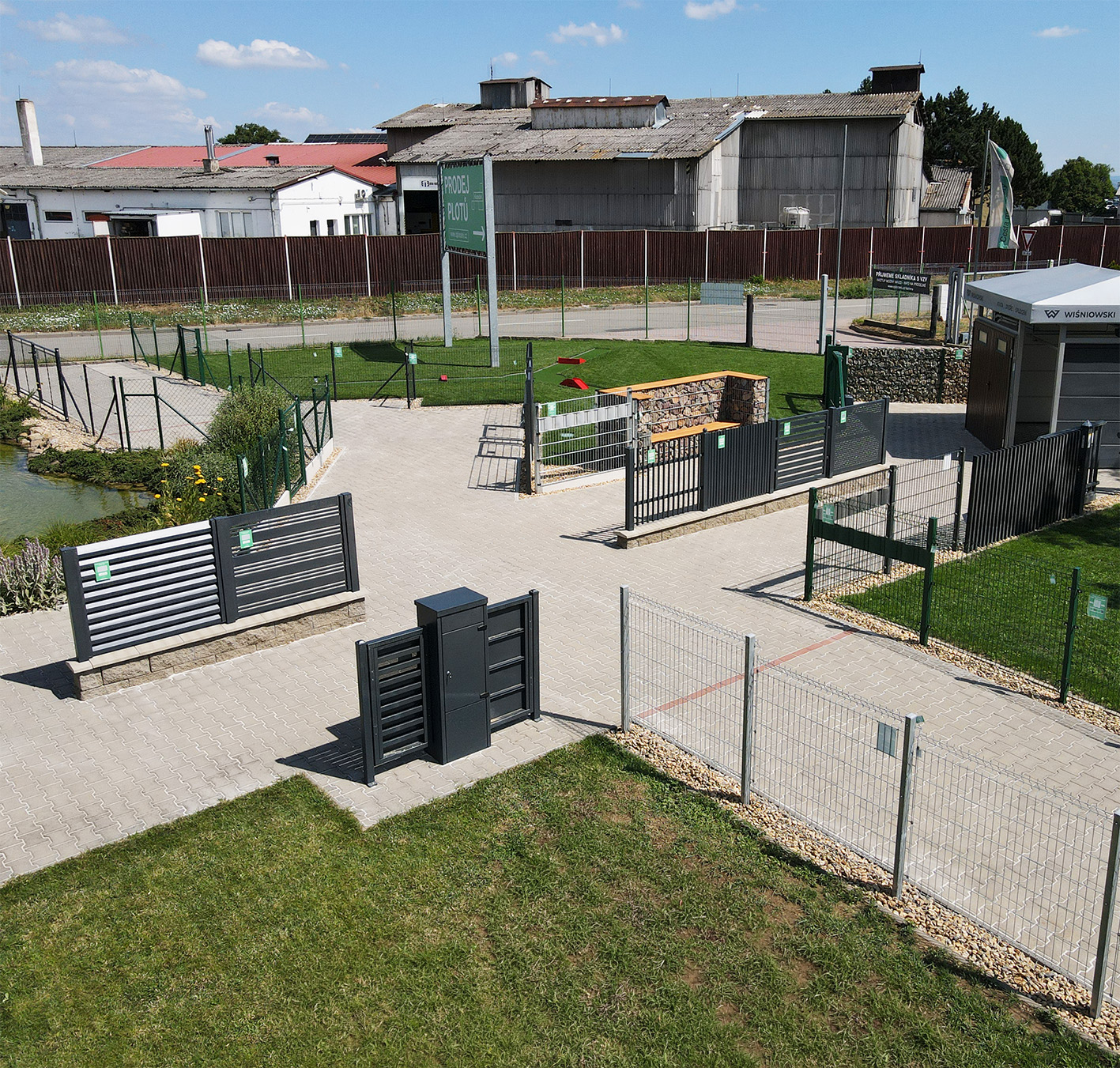 Venkovní vzorkovna plotů Plotové centrum Rajhrad