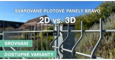 PŘIPRAVILI JSME VIDEO ! POROVNÁNÍ BRAVO 2D A 3D | SVAŘOVANÉ PLOTOVÉ PANELY
