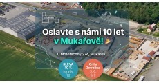 SLAVÍME 10 LET V MUKAŘOVĚ U PRAHY. NAKUPTE SE SLEVOU, ZMRZLINA A GRILOVÁNÍ ZDARMA !