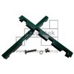 Panelová spojka | pro nekonečnou montáž 2D panelů - šroubovací, ZELENÁ, délka 190mm