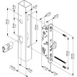 Zámek pro posuvnou bránu do profilu FIFTYLOCK-S