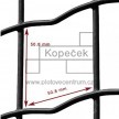 Svařovaná plotová síť FORTINET PROTECT poplastovaná 2010 mm | zelená | oko 50 × 50 mm | drát 3,0 mm / 2,5 mm