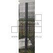 Plotový sloupek BRAVO 2D GABION poplastovaný 2700 mm | obdélníkový profil 120 × 40 mm | antracit