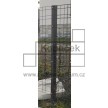 Sloupek BRAVO 2D GABION 1100 mm | 120 × 40 mm | ZN+PVC | antracit