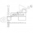 Pant výložníkový LOCINOX GBMU22-2 | pro průmyslové brány | délka 145 mm