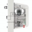 Elektrický zámek LOCINOX LEKQ U4 s funkcí FAIL OPEN | pro hranatý profil 30-50 mm | stříbrná ALUM