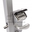 Mechanicky kódovaný zámek LOCINOX LMKQ V2 | pro hranatý profil 40-60 mm | stříbrná ALUM