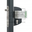 Panikový zámek LOCINOX LPKQ U2 s madlem PUSH | pro hranatý profil 40-60 mm | stříbrná ALUM