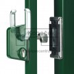 Průmyslový zámek pro posuvnou bránu LOCINOX LSKZ U2 | pro hranatý profil 40 mm | stříbrná ALUM