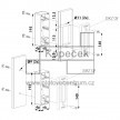 Kapsa LOCINOX O-SET pro montáž dorazu SSKZ pro posuvné brány | pro plochý profil do 20 mm