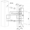 Plastový doraz zámku LOCINOX SFKP pro zámky FORTYLOCK, FIFTYLOCK a SIXTYLOCK | pro hranatý profil 40 mm