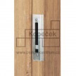 Kovový doraz zámku do dřeva LOCINOX SHKW pro zámek H-METAL | pro hranatý profil 40-60 mm