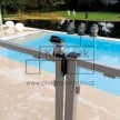Doraz STK QF pro bazénový zámek | profil 40 mm | černý
