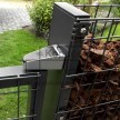 Plotový sloupek ZENTURO GABION poplastovaný 1700 mm | obdélníkový profil 120 × 40 mm | antracit