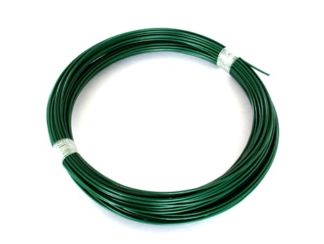 Napínací drát PRIMA STRONG poplastovaný | zelená RAL 6005 | drát 3,5 mm | svitek 78 m