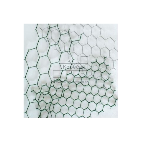 Králičí šestihranné pletivo poplastované | zelené | oko 20 × 20 mm | drát 0,9 mm