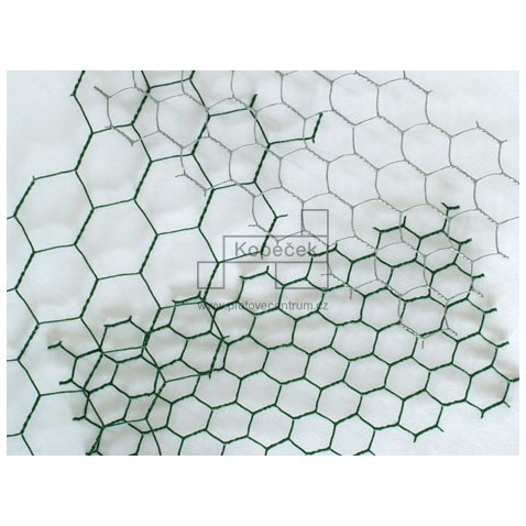 Králičí šestihranné pletivo poplastované | zelené | oko 25 × 25 mm | drát 0,9 mm