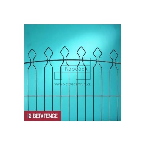 Svařovaný plotový panel BEKAFOR PRESTIGE poplastovaný 1100 mm | zelený | oko 65 × 200 mm | drát 5,0 mm