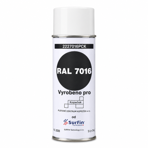 Barva ve spreji Surfin | RAL 7016 antracitová šedá | 400 ml