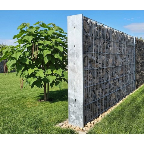 GABION sloupek, ohýbaný, žárový zinek, 190x2040mm
