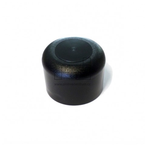 Plastový klobouček na sloupek | kruhový profil Ø 60 mm | černý