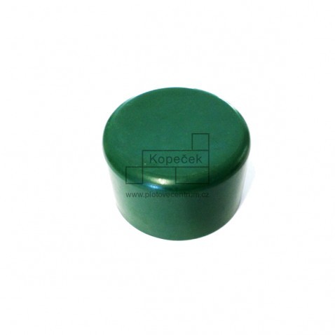 Plastový klobouček na sloupek | kruhový profil Ø 38 mm | zelený