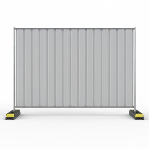 Mobilní plotový panel B2 pozinkovaný | 2300 × 2000 mm | plechová výplň