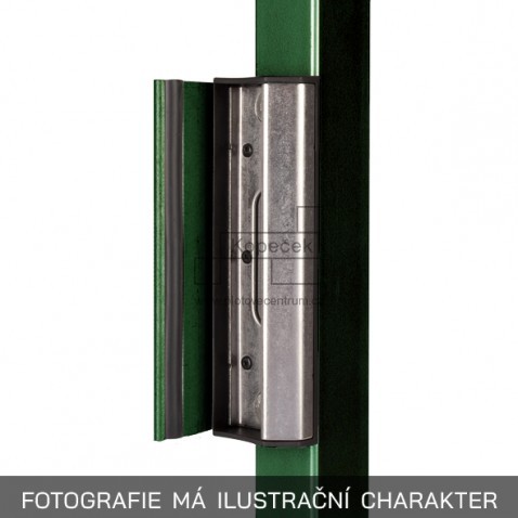 Doraz zámku LOCINOX SAKL | pro hranatý profil 40-60 mm | zelená RAL 6005