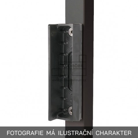 Plastový doraz zámku LOCINOX SMKL | pro hranaté profily od 40 mm | antracitová šedá RAL 7016