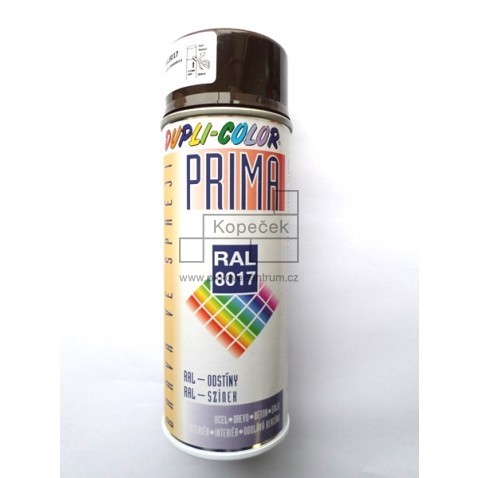Univerzální korekční sprej PRIMA | RAL 8017 čokoládová hnědá - lesklá | 400 ml