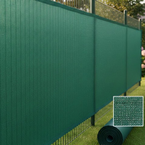 Zastiňovací tkanina na plot PRIMA 2000 mm | zelená | role 25 bm