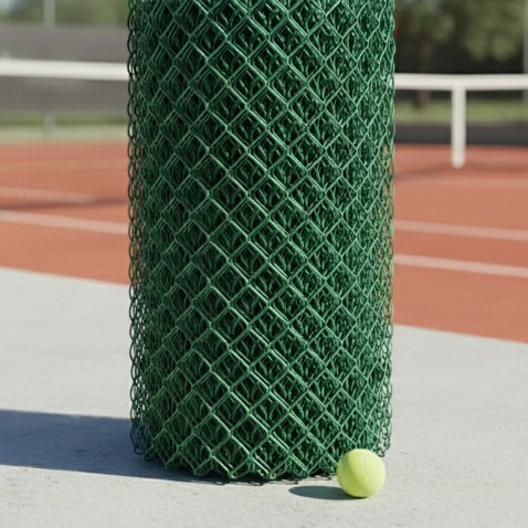 TENISOVÉ PLETIVO poplastované 3000 mm pro oplocení kurtů a sportovišť | zelená RAL 6005 | oko 45 × 45 mm | drát 3,0 mm