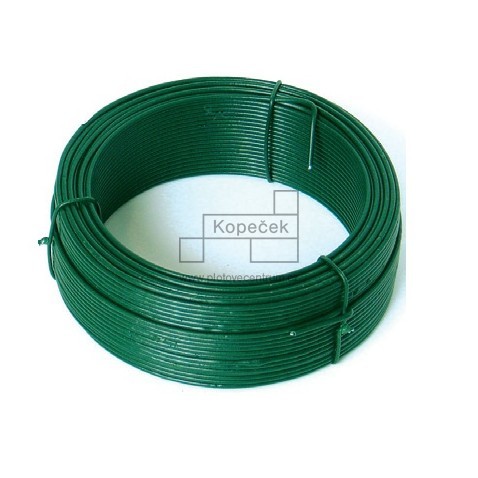 Vázací drát PRIMA poplastovaný | zelená RAL 6005 | drát 1,4 mm | svitek 50 m