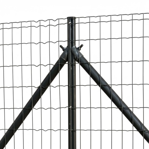 Plotová vzpěra pro sloupky CLIP poplastovaná 2000 mm | kruhový profil Ø 38 mm | antracit