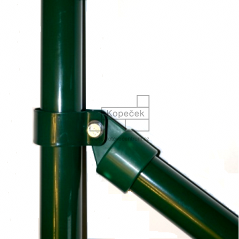 Plotová tenisová vzpěra poplastovaná 3750 mm | kruhový profil Ø 48 mm | zelená RAL 6005