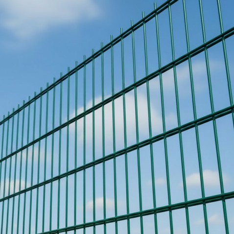 Svařovaný plotový panel BRAVO 2D poplastovaný 1630 mm | zelená RAL 6005 | oko 50 × 200 mm | drát 2 × 6,0 mm / 5,0 mm