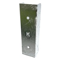 Držák podhrabové desky "U" koncový | 200 mm | 60 × 60 / 60 × 40 mm | Zn