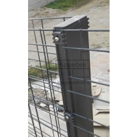 Sloupek BRAVO 2D GABION 2700 mm | 120 × 40 mm | ZN+PVC | antracit
