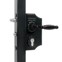 Malý ozdobný zámek LAKY F2 | profil 30 mm | černý