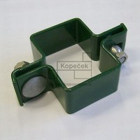 Objímka průběžná | 60 × 40 mm | Zn+PVC | zelená