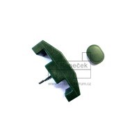 Příchytka 2D SUPER pro sloupek 60 × 60 mm | PVC | zelená