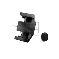 Příchytka 3D pro sloupek 60 × 60 mm | PVC | černá